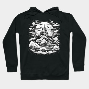 White Night On A Psychedelic Haunted Castle Hoodie